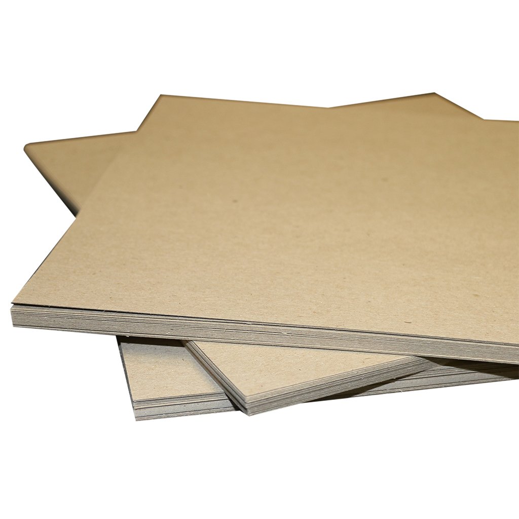 8.5x11 Chipboard Kraft Sheets lightweight 22PT (.022”) Light Weight (10  sheets)